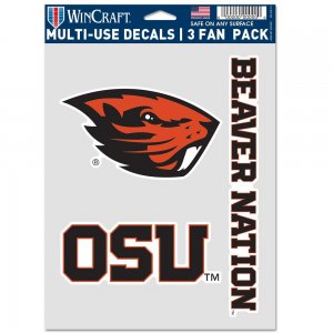 Oregon State Beavers 3 Fan Pack Decals