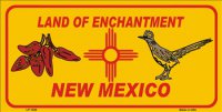 New Mexico State Land of Enchantment License Plate