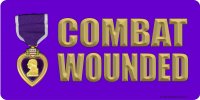 Combat Wounded Photo License Plate