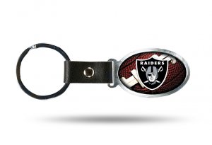 Oakland Raiders Accent Metal Key Chain