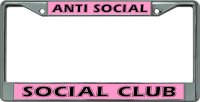 Anti Social Social Club #2 Chrome License Plate Frame