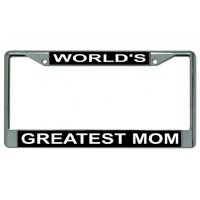World's Greatest Mom Photo License Plate Frame