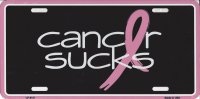Cancer Sucks License Plate