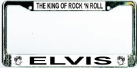 Elvis--King OF Rock 'N Roll Photo License Plate Frame