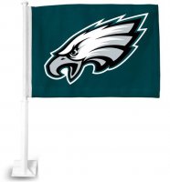 Philadelphia Eagles Green Car Flag