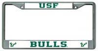 University Of South Florida Bulls Chrome License Plate Frame