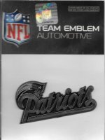 New England Patriots NFL Chrome Auto Emblem