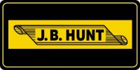 J.B. Hunt Transport Photo License Plate