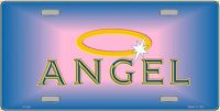 Angel Metal Novelty License Plate