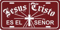 Jesus Cristo es el Senor License Plate