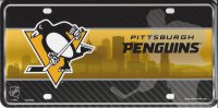 Pittsburgh Penguins Metal License Plate