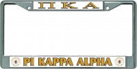 Pi Kappa Alpha Chrome License Plate Frame