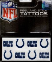 Indianapolis Colts 8-PC Peel And Stick Tattoo Set
