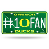 Oregon Ducks #1 Fan Metal License Plate