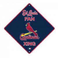 St. Louis Cardinals Xing Metal Parking Sign