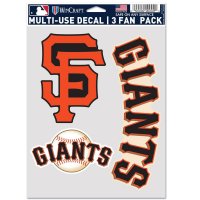 San Francisco Giants 3 Fan Pack Decals