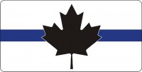 Canada Thin Blue Line Flag Photo License Plate