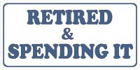 Retired And Spending it Photo License Plate