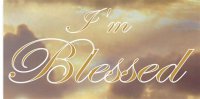 I'm Blessed Gold On Clouds Photo License Plate