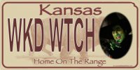 Wicked Witch Kansas Photo License Plate