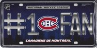 Montreal Canadiens #1 Fan License Plate