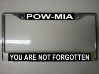 POW-MIA License Plate Frame