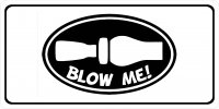 Blow Me Duck Call Photo License Plate