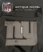 New York Giants Antique Nickel Auto Emblem