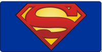 Superman Logo #2 Photo License Plate