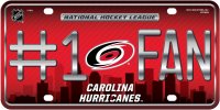 Carolina Hurricanes #1 Fan Metal License Plate