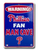 Philadelphia Phillies Man Cave Parking Sign