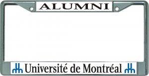 Universite de Montreal Alumni Chrome License Plate Frame