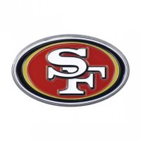 San Francisco 49ers 3-D Color Metal Auto Emblem