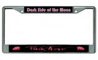 Pink Floyd "Dark Side Of The Moon" Chrome License Plate Frame