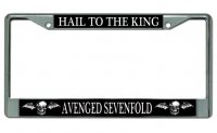 Avenged Sevenfold "Hail To The King" Chrome License Plate Frame