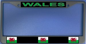Wales Flag Photo License Plate Frame