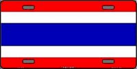 Thailand Flag Metal License Plate