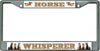 Horse Whisperer #2 Chrome License Plate Frame