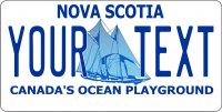 Nova Scotia Your Text Photo License Plate