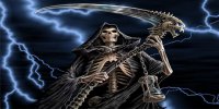 The Grim Reaper Photo License Plate