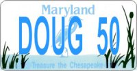 Design It Yourself Maryland State Look-Alike Bicycle Plate #2