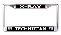 X-ray Technician Chrome License Plate Frame