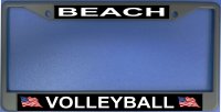 Beach Volleyball Photo License Plate Frame