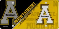 Appalachian Mountaineers Metal License Plate