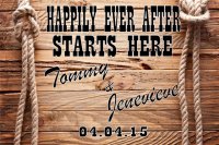 Happily Ever After Starts Here Personalized Parking Sign