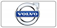Volvo Logo On White Photo License Plate