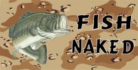 Fish Naked Photo License Plate