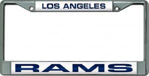 Los Angeles Rams Laser Chrome License Plate Frame