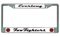 Foo Fighters "Everlong" Chrome License Plate Frame