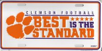 Clemson Tigers Best Is The Standard Metal License Plate